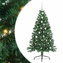  Kunstig Forhåndsopplyst Juletre med 150 LED grønn 150 cm PVC