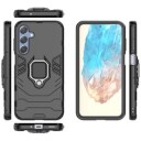 Samsung Galaxy M35 Hybrid-deksel med Ringholder Svart