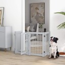 Northio Sammenleggbar Hundegrind Lys Grå 204X75 cm