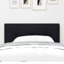  LED Hodegjerde Med Knapper Svart 90 cm Stoff