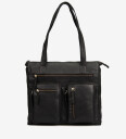Treats Barbara shoppingveske i skinn Svart