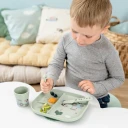 DonebyDeer Green Foodie Spisestue Sett Med Sugekop Tiny Farm