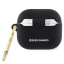 Hello Kitty Hka33dkhsk Airpods 3 Cover Black/Black Silicone 3D Kitty Head