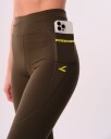 LEVITY Conquer Running Pocket Tights Green Forest XL