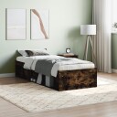 vidaXL Sengeramme røkt eik 75x190 cm 8721012158054