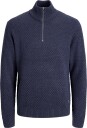 Jack & Jones Jjblake Knit Half Zip   NAVY BLAZER   S