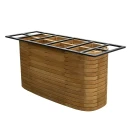 Cane line Mellow matbordramme oval f/bordsskiva 240x130 cm & 300x130 cm Teak
