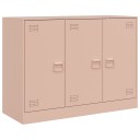  Skjenk rosa 99x39x73 cm stål