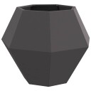 vidaXL Plantekassed Svart 75 x 75 x 60 cm Stål