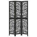  Romdeler 3 paneler svart heltre keisertre 8721012074477