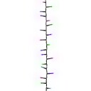 vidaXL LED-strenglys med 1000 lysdioder pastell flerfarget 25 m PVC