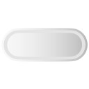 vidaXL LED Badevindu med speil Gjennomsiktig 50 x 20 cm herdet glass