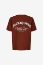 Jack & Jones   T skjorte Jjebrandes Backp Relaxed Tee Ss Sn   Brun