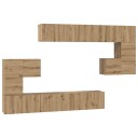  TV benksett 10 pcs artisan eik 180 x 30 x 90.5 cm