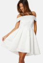 Bubbleroom Occasion Off Shoulder short Dress White 32