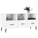 vidaXL TV-benk hvit 102x36x50 cm konstruert tre 8720845944773