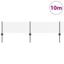  Gjerde med innlegg. Grå 0.4 x 10 m Stål