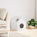Vidaxl Kattehus Hvit 41X50X50 cm Heltre Furu