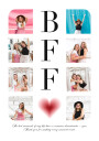 BFF Personalized Photo Collage Plakat Plakat / 40x50cm