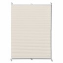 vidaXL Plissegardiner 110x200cm Krem