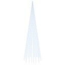 vidaXL Juletre på flaggstang 1134 LED kaldhvit 800 cm