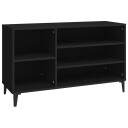vidaXL Skoskap svart 102x36x60 cm konstruert tre