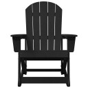 Adirondack Gyngestol Svart 73,5x92x90 cm HDPE