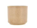 Villa Collection Leer Blomsterpotte 17x15 cm kremfarget