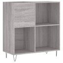 Hifi benk grå sonoma 84,5x38x89 cm konstruert tre