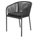 Brafab Delta stol    Antrasitt / Slate Rope / Teddy Black