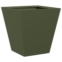  Plantekasse olivengrønn 30x30x30 cm stål