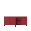 Montana Save sideboard Beetroot 165, sortlakkerte ben