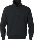Acode Sweatshirt Med Kort Dragkedja 1737 Swb Svart Xs