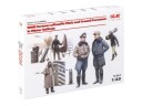 ICM 1/48 WWII German Luftwaffe Pilots and Ground Personnel in Winter Uniform