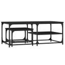  Stablebare salongbord 2 stk svart konstruert tre 8721012125551