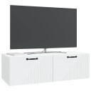  Vegghengt TV skap Hvit 98 x 41 x 30 cm Konstruert tre
