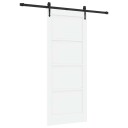 vidaXL Skyvedør ORKDAL Hvit og svart 83 x 202 cm Heltre furu