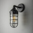 Olbia Vegglampe Svart E27 Gløde Klart glass