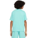 Nike B Dri Fit Multi SS  Top Padel  og tennis T shirt fyr Grön/Vit XS