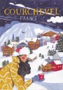 Travel woman in France Courchevel Poster Plakat / 70x100cm