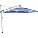 Glatz Sombrano S+ fritthengende parasoll 400 cm anodisert aluminium Kat.5 602 Blue Stripe