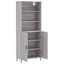 vidaXL Highboard grå sonoma 69,5x34x180 cm konstruert tre 8720845926427