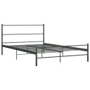 vidaXL Sengeramme grå metall 120x200 cm