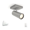 Philips Hue Buratto Singel Spotlampe Aluminium