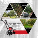 Elektrisk jordfreser og jordfreser minifreser elektrisk jordfreser hagefreser rød og svart