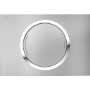 MEPAzero betjeningsplate, 2-delt, matt krom, utenpåliggende/planum matte chrome