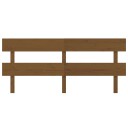vidaXL Sengegavl honningbrun 204x3x81 cm heltre furu