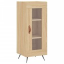 vidaXL Skjenk sonoma eik 34,5x34x90 cm konstruert tre