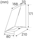 Hide-a-Lite Edge XL Veggarmatur 3000 K, 660 lm, 160, 12,5 W, IP65 Grå, Belysning