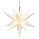 vidaXL Herrnhuter stjernelys med 10 LED hvit 10 cm